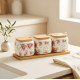 Porcelain Spice Jar Set - 3 Pcs